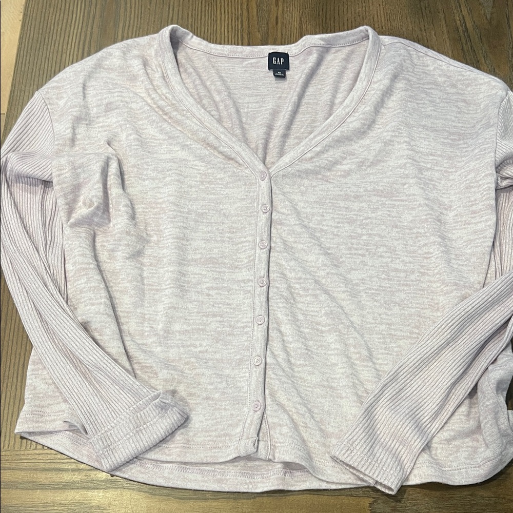 GAP Soft Pink V-Neck Cardigan